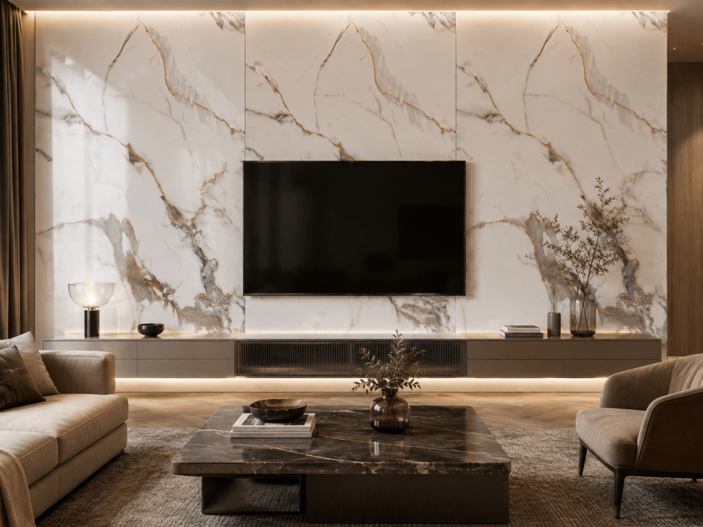 Metallic Gold Texture UV Decorative Panel Interior Applications