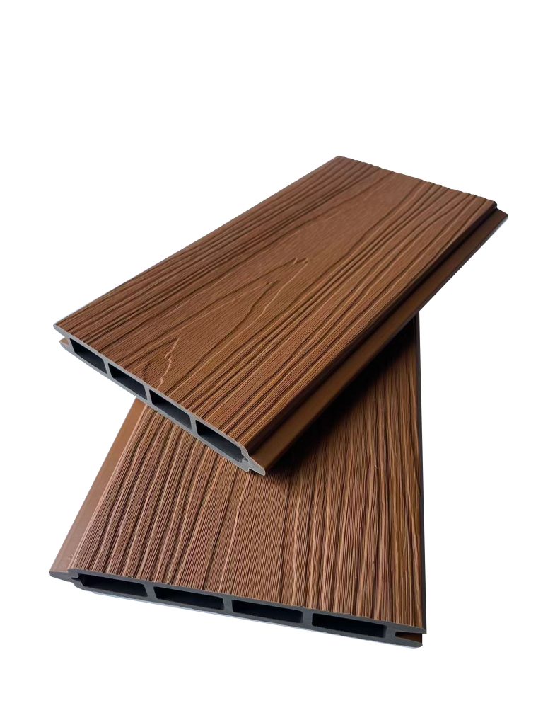 Co-Extruded 160-20 Fence Board with Ash Wood Grain