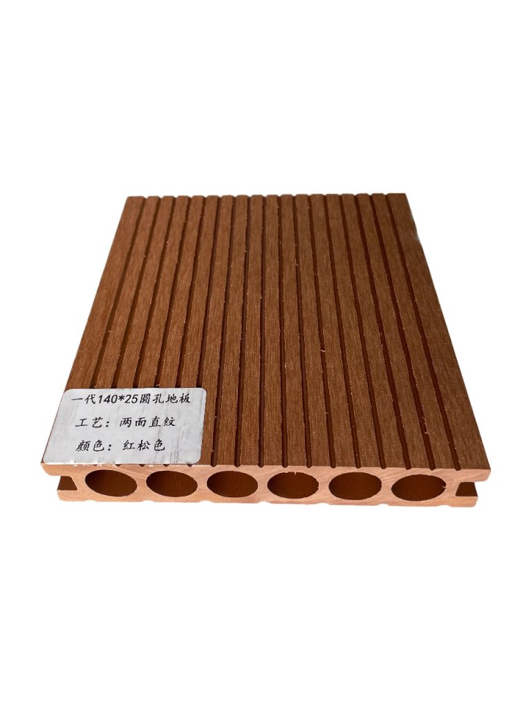 140-25 Round-Hole Decking with Straight-Line Texture on Both Sides